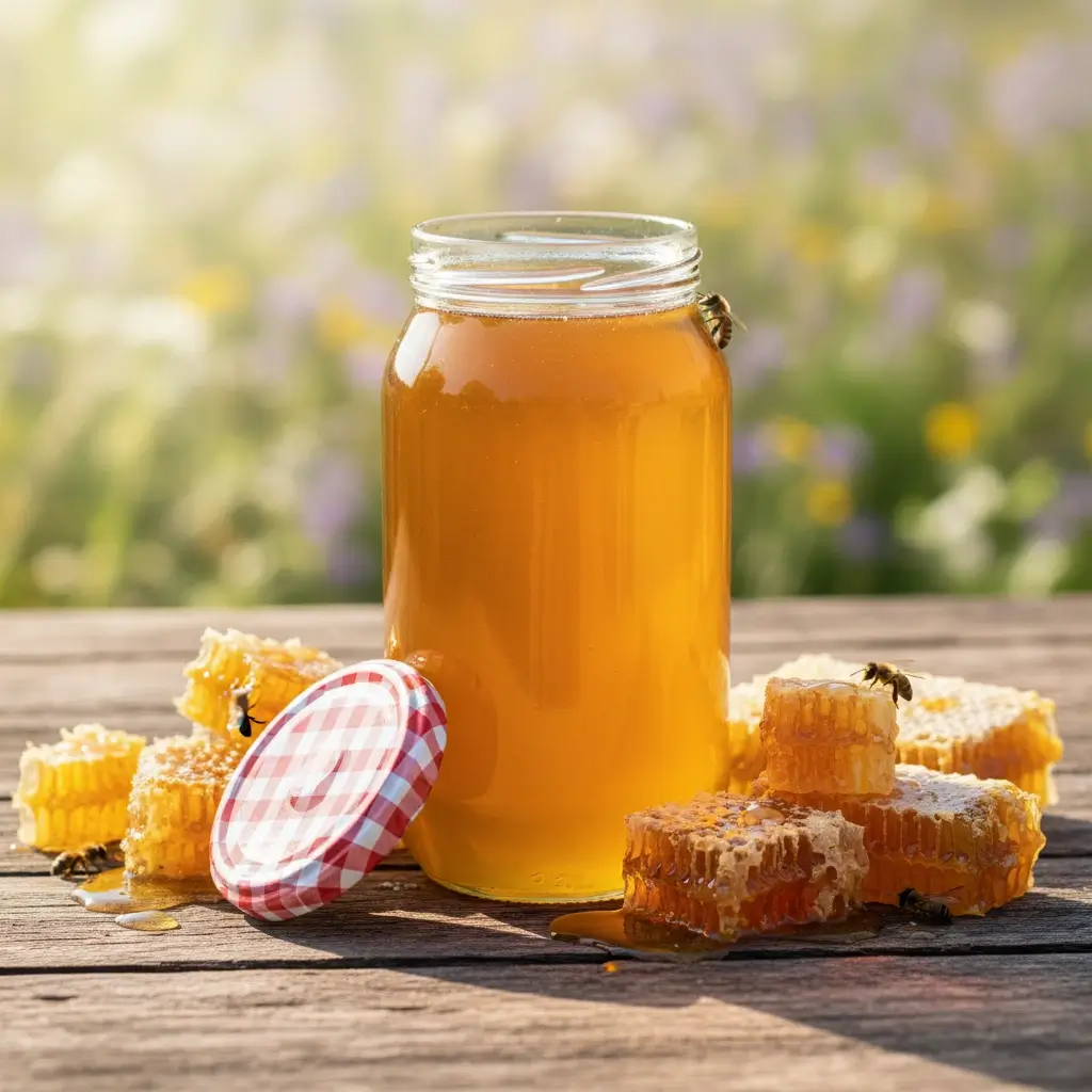 Doğal Hakkari Süzme Bal 900g Cam Kavanozda